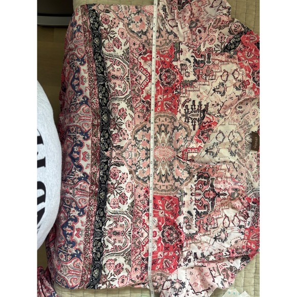 Crosby Paisley Blouse Long Sleeve V-Neck Lightweight‎ Top XL - Picture 5 of 6